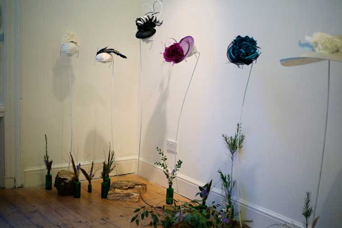 sculptural hat art designers cornwall