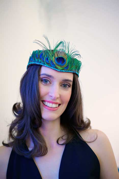 peacock feather fascinator